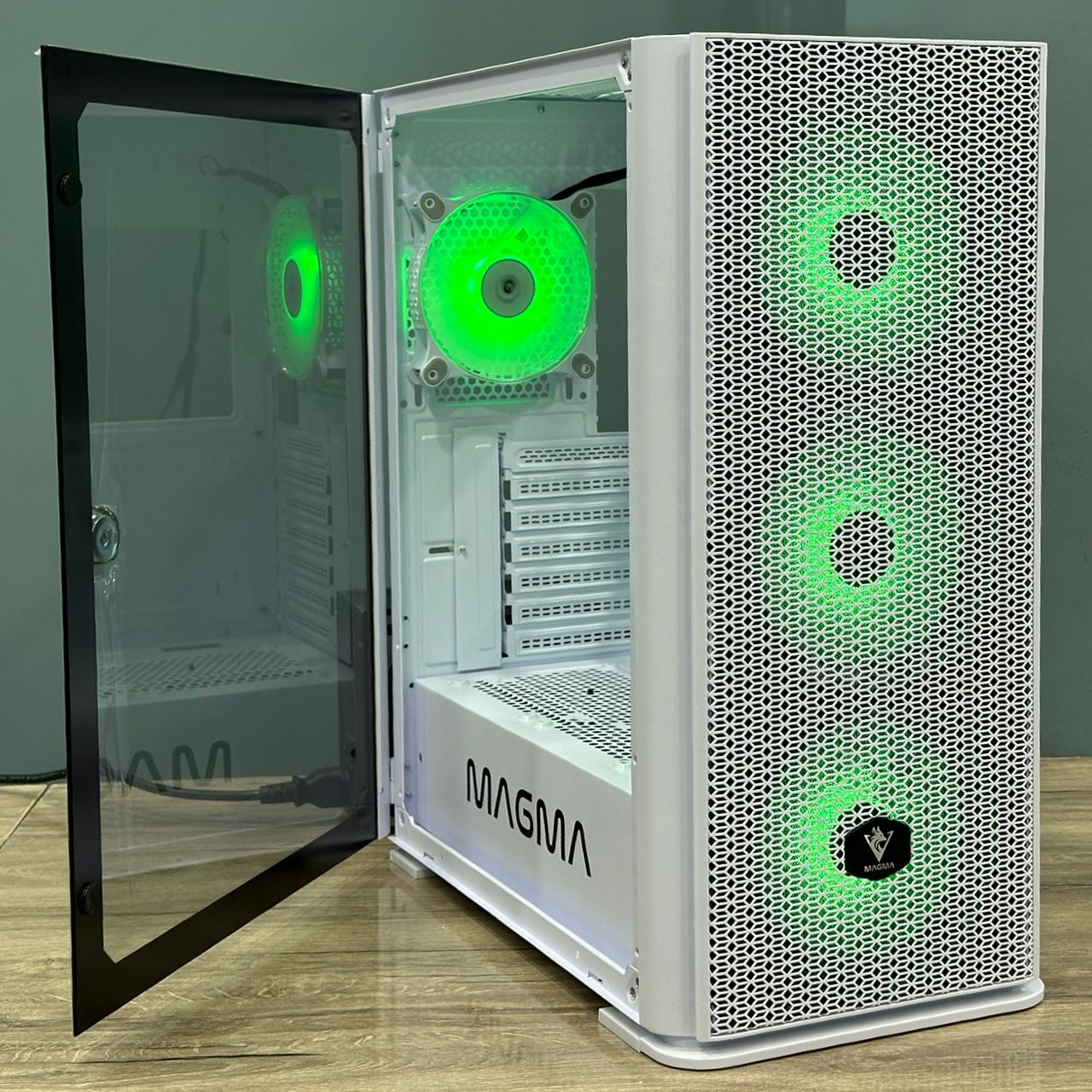 CASE MAGMA MI1 4FANS ARGB WHITE